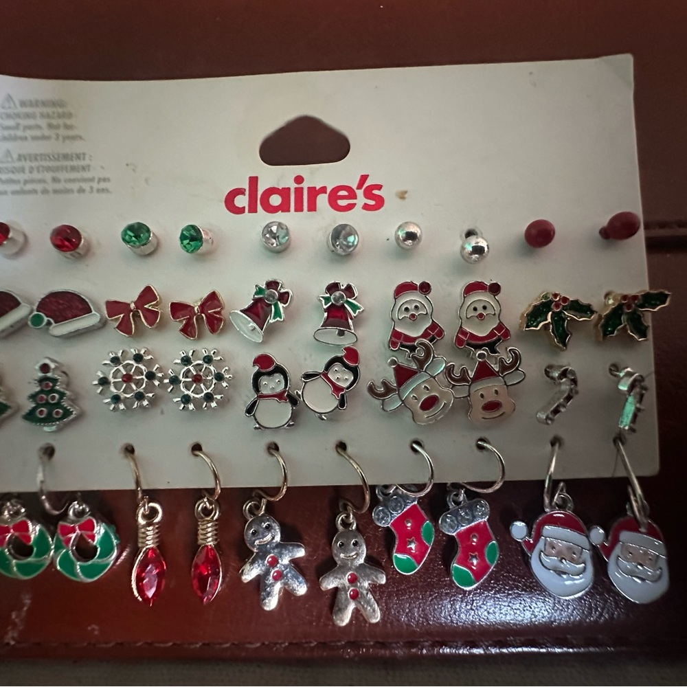 Claire's Christmas Earring Collection 20 pairs